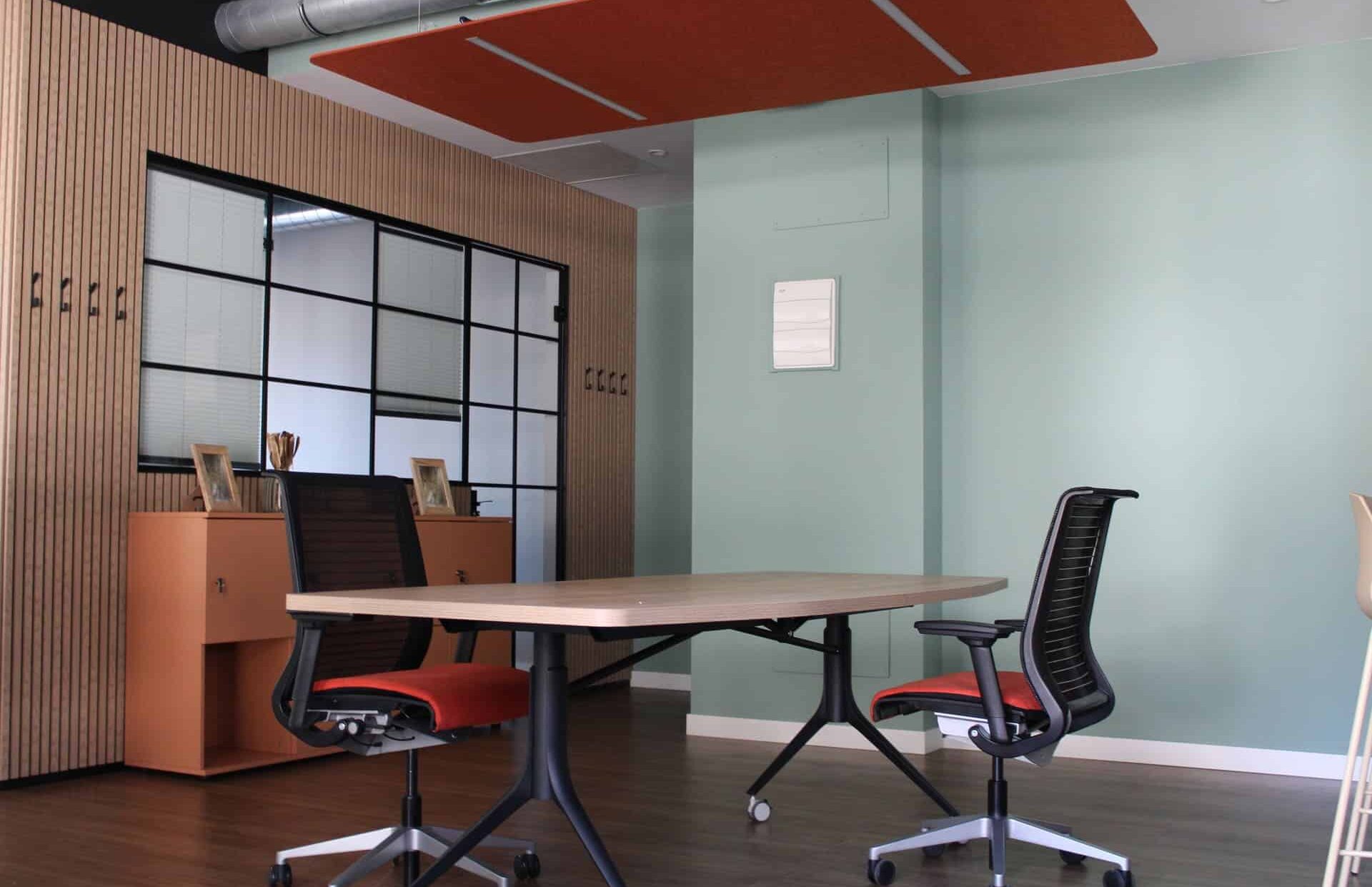 Espacio de trabajo compartido en Coworking Kbiak, situado en Amara y muy cerca de Ayete.